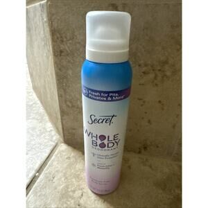 Secret Whole Body Women's Deodorant Aluminum Free Spray, Lilac & Waterlily 3.5oz